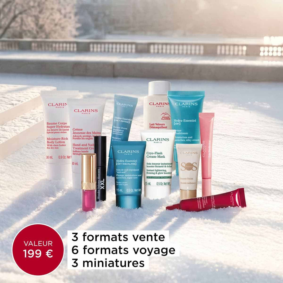 Calendrier de l'Avent Clarins 12 jours 2026