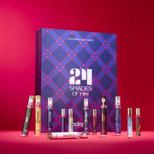 Calendrier de l'Avent Adopt 24 Shades of Him 2026 et ses flacons